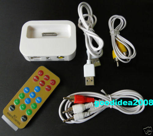 Universal Dock with Infa-red Remote & Video output for iPhone 3G